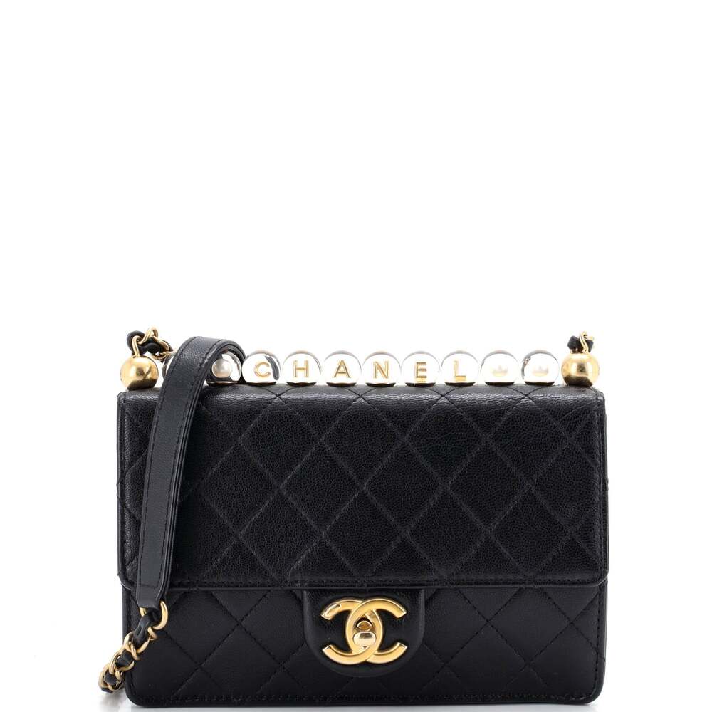 Chanel Chic Pearls Flap Bag Quilted #254463C37B